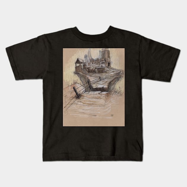 The Splinter Rock Factory Kids T-Shirt by ethanharrisart